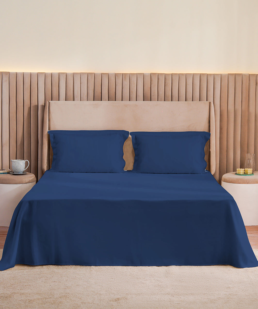 NAVY PEONY – BEDSHEET